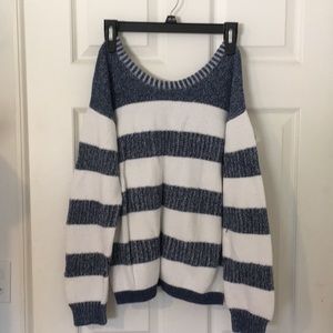 Lace up sweater